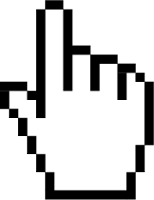 A finger pointer cursor